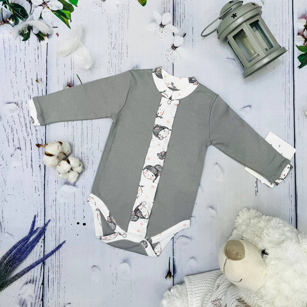 Комбинезон - боди для новорожденных детей Bebika, натуральный хлопок (13/18-14)